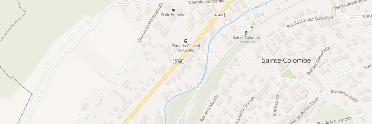 Plan du 23 Av du Général Leclerc à Sainte-Colombe
