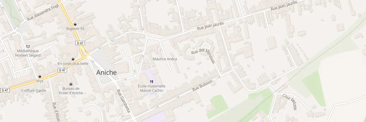 Plan du 36B Rue Jean Jaures à Aniche