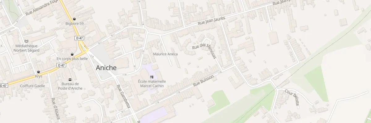 Plan du 36C Rue Jean Jaures à Aniche