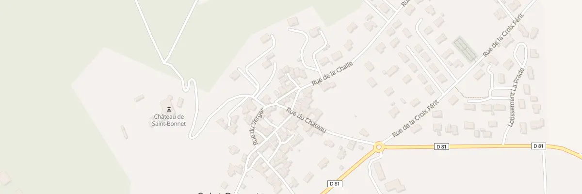 Plan du 3 Rue de la Challe à Saint-Bonnet-lès-Allier
