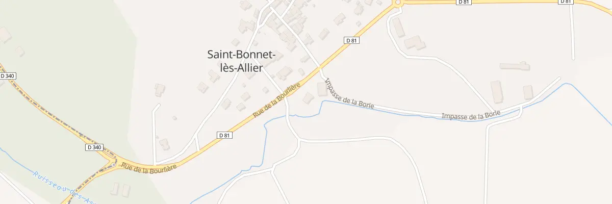Plan du 1 Rue de la Bourlière à Saint-Bonnet-lès-Allier