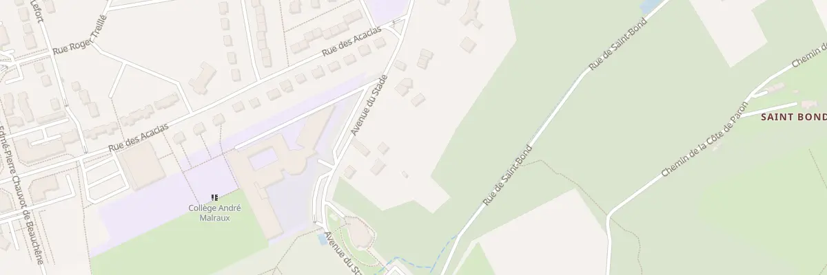 Plan du 25 Av du Stade à Paron