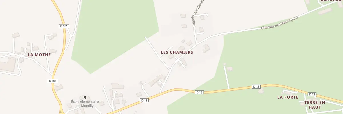 Plan du 9 Che des Blouses à Montilly