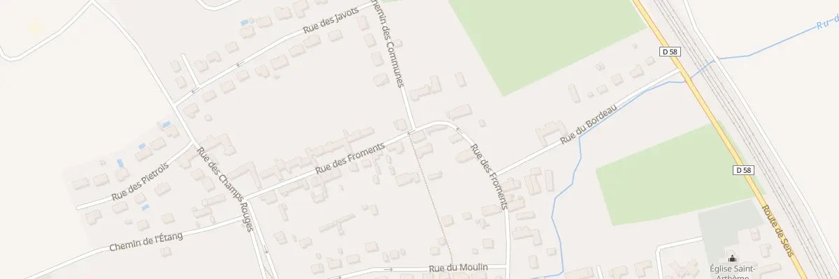 Plan du 25B Rue des Froments à Courtois-sur-Yonne