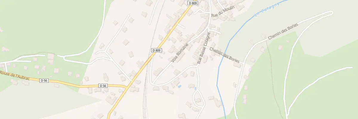 Plan du 33 Voie Romaine à Bourgs sur Colagne