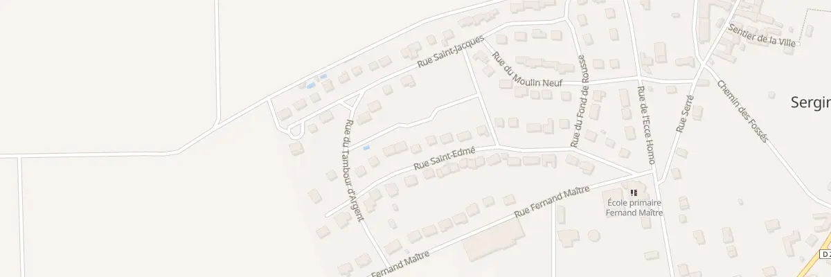 Plan du 23 Rue Saint Edme à Sergines