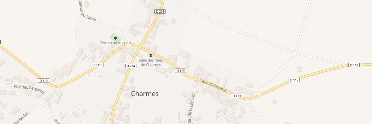 Plan du 9 Rue du Fournil à Charmes
