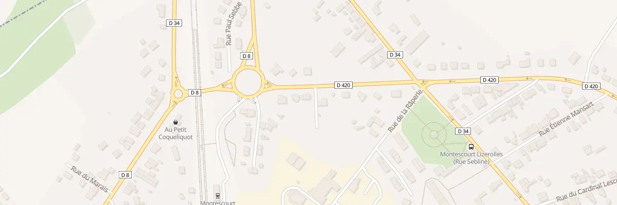 Plan du 6 Rue Privat Théry à Montescourt-Lizerolles