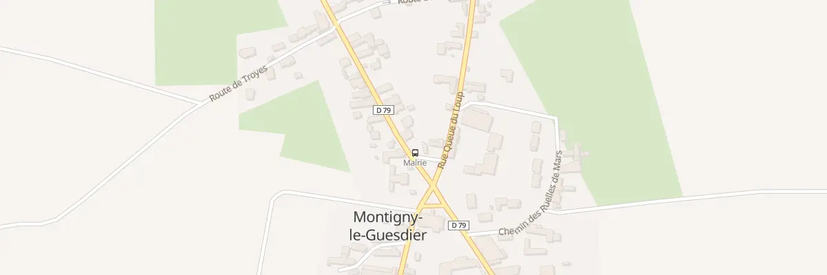 Plan du 2 Rte de Bray à Montigny-le-Guesdier