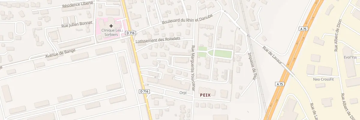 Plan du 2 Imp des Mesanges à Issoire