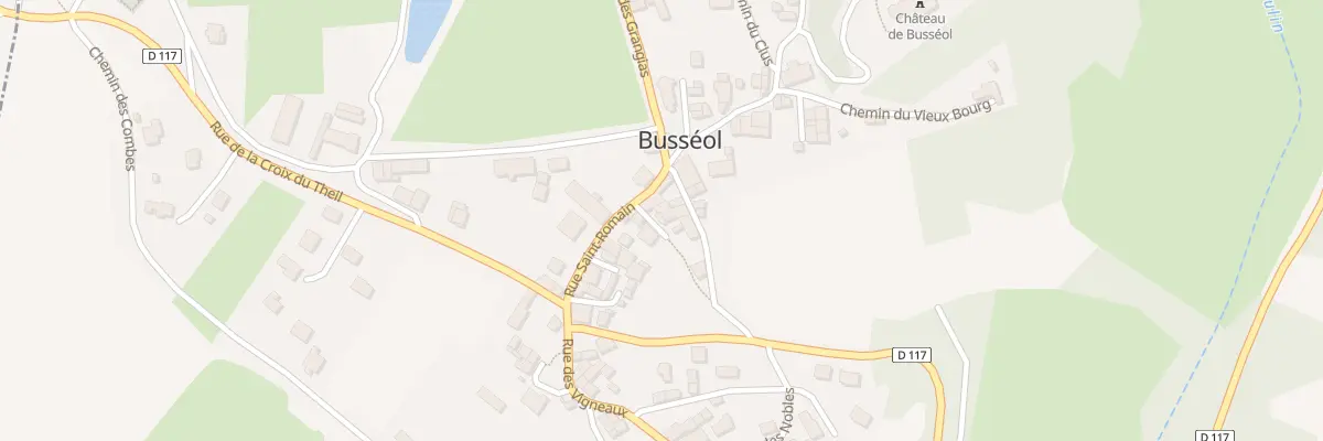 Plan du 1 Rue Saint Romain à Busséol