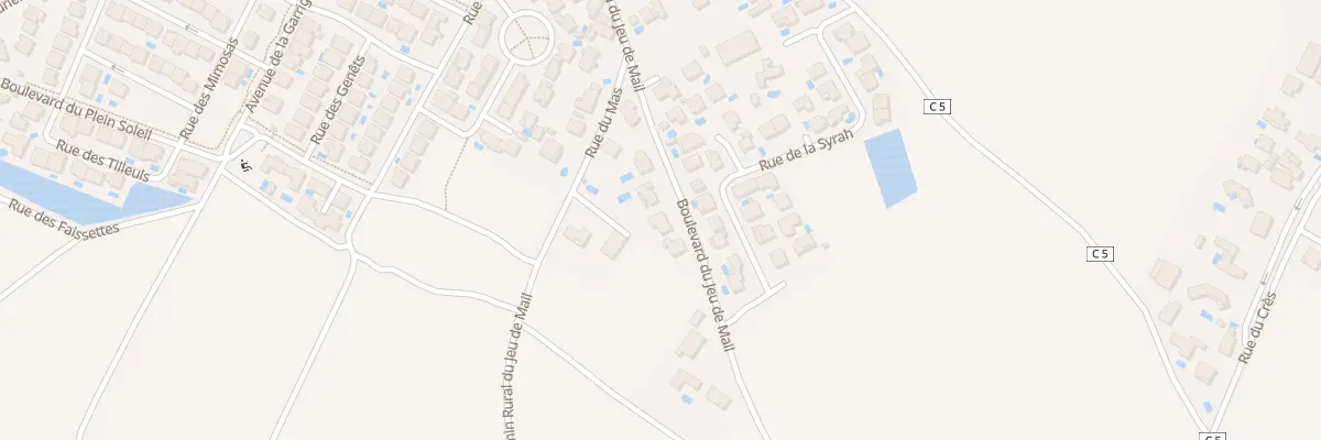 Plan du 44 Bd du Jeu de Mail à Bassan