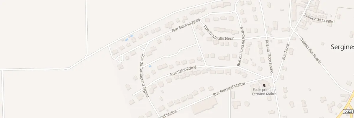 Plan du 21 Rue Saint Edme à Sergines