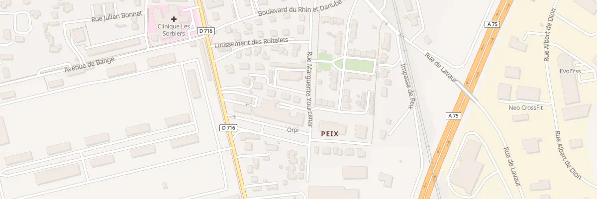 Plan du 5001 Rue Marguerite Yourcenar à Issoire