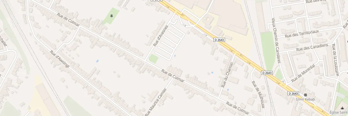 Plan du 91 Rue de Colmar à Cambrai