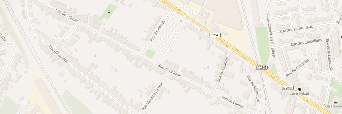 Plan du 93 Rue de Colmar à Cambrai