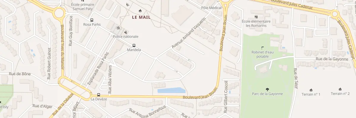 Plan du 12 Rue Mathilde Bellaud Dessalles à Béziers