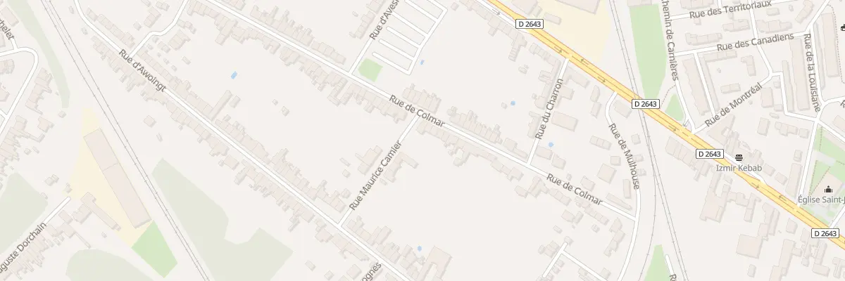 Plan du 128 Rue de Colmar à Cambrai