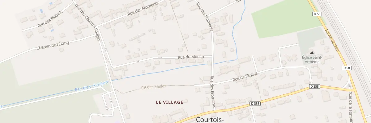 Plan du 5 Rue du Moulin à Courtois-sur-Yonne
