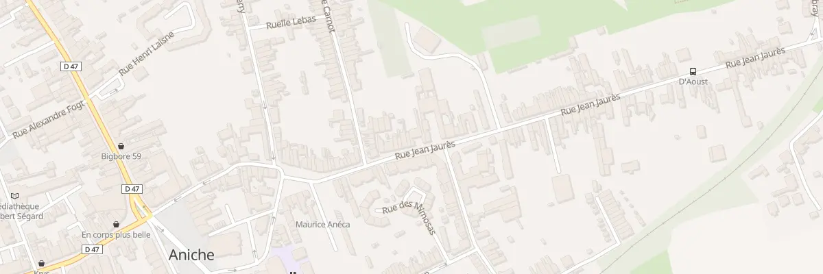 Plan du 75 Rue Jean Jaures à Aniche