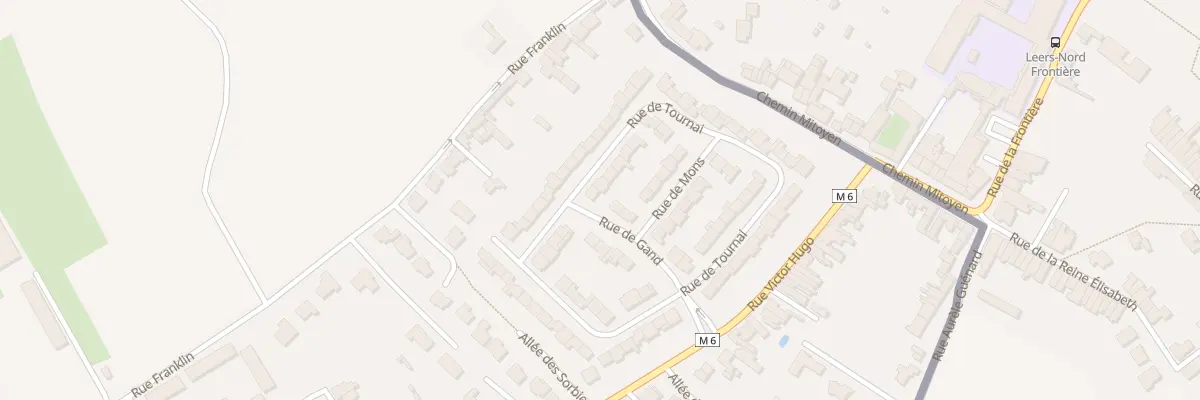 Plan du 33 Rue de Tournai à Leers