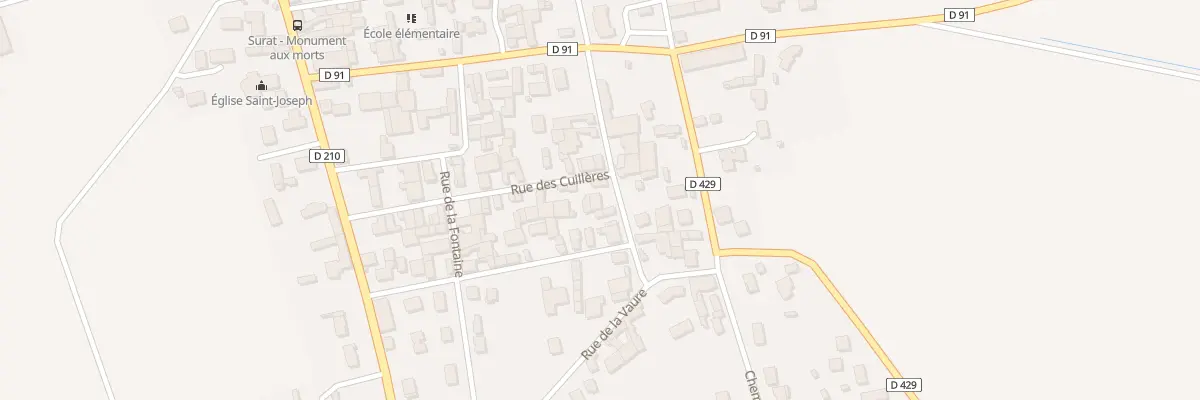 Plan du 8 Rue Pierre Domon à Surat