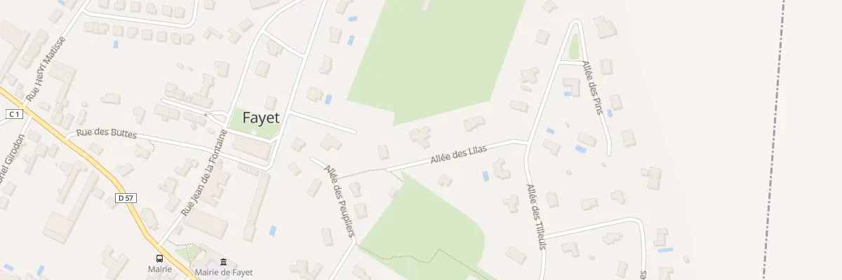 Plan du 6 All des Lilas à Fayet