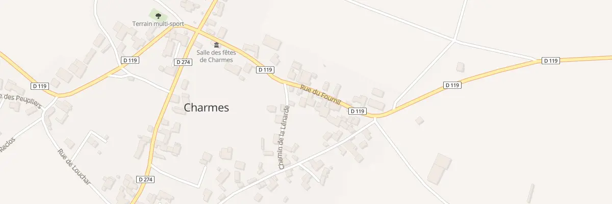 Plan du 1 Che de la Lenarde à Charmes