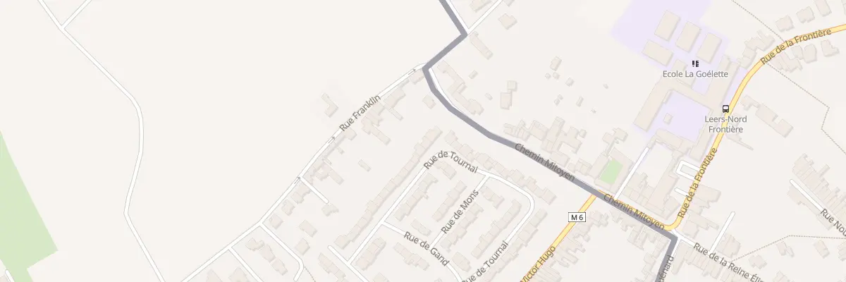 Plan du 52 Rue de Tournai à Leers