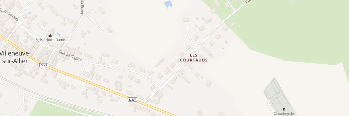 Plan du 10 Rte d’Aurouer à Villeneuve-sur-Allier