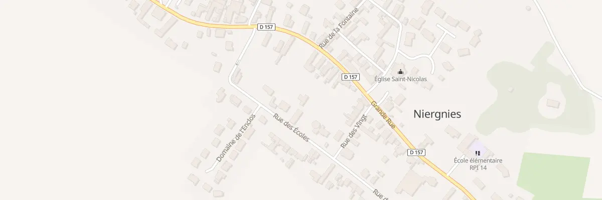 Plan du 9B Rue des Ecoles à Niergnies