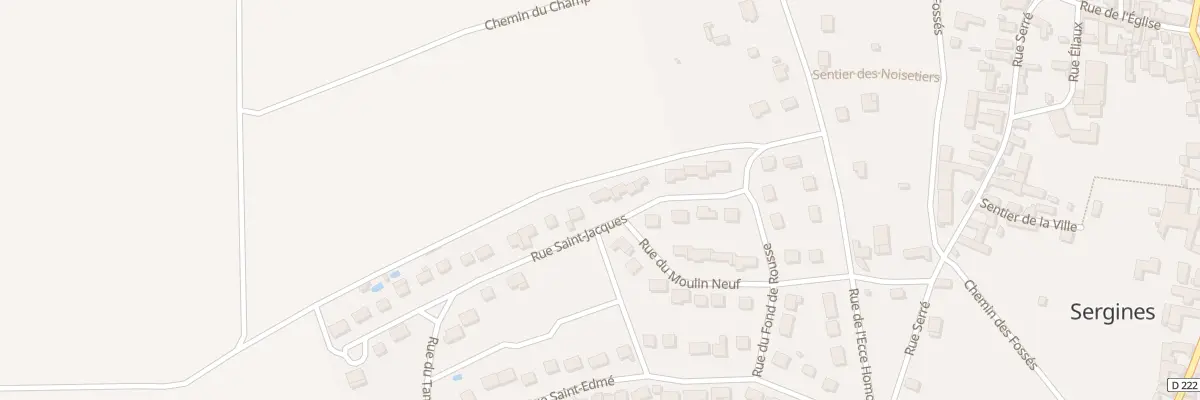 Plan du 13 Rue Saint Jacques à Sergines