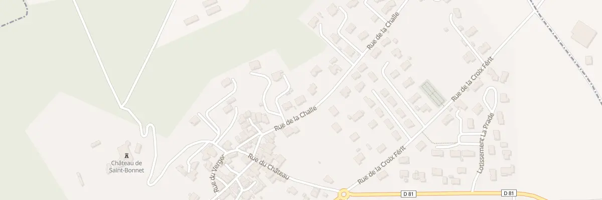Plan du 13 Rue de la Challe à Saint-Bonnet-lès-Allier
