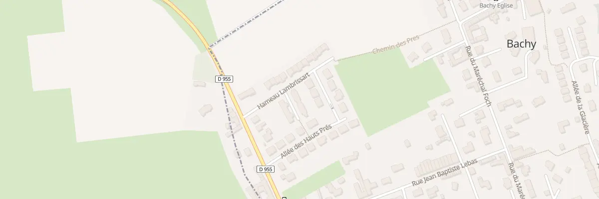 Plan du 23 Ham de Lambrissart à Bachy
