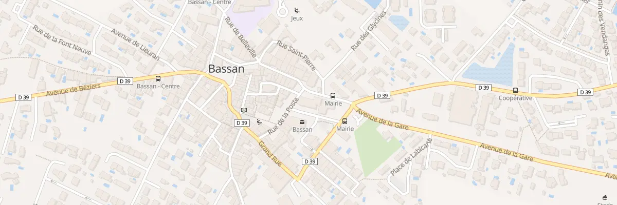 Plan du 14 Rue de la Poste à Bassan