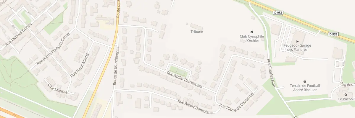 Plan du 29 Rue Attilio Bernasconi à Orchies
