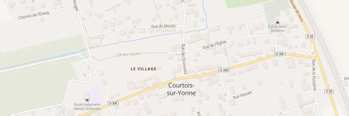 Plan du 3 Rue des Froments à Courtois-sur-Yonne