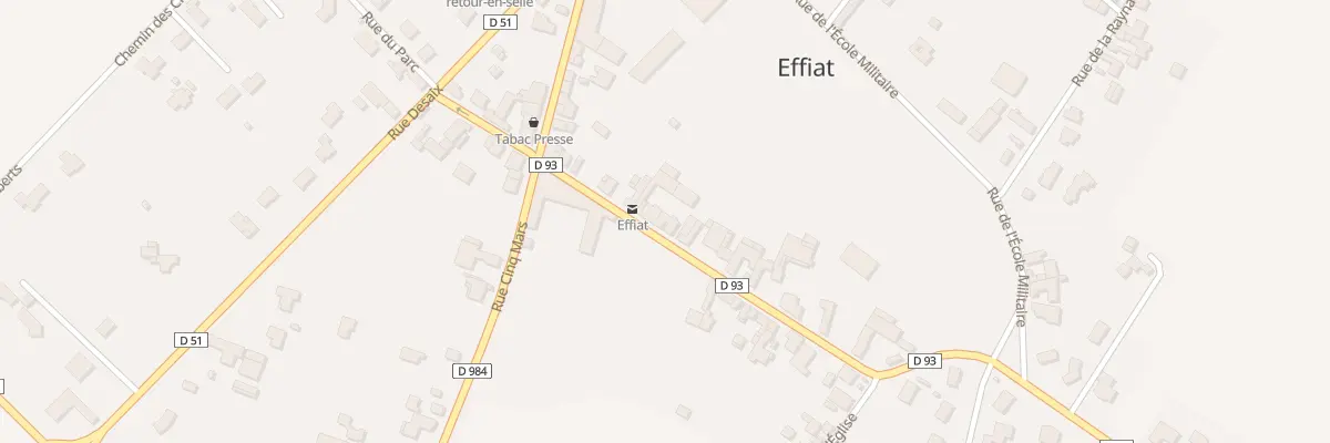 Plan du 13 Rue Antoine Coiffier à Effiat