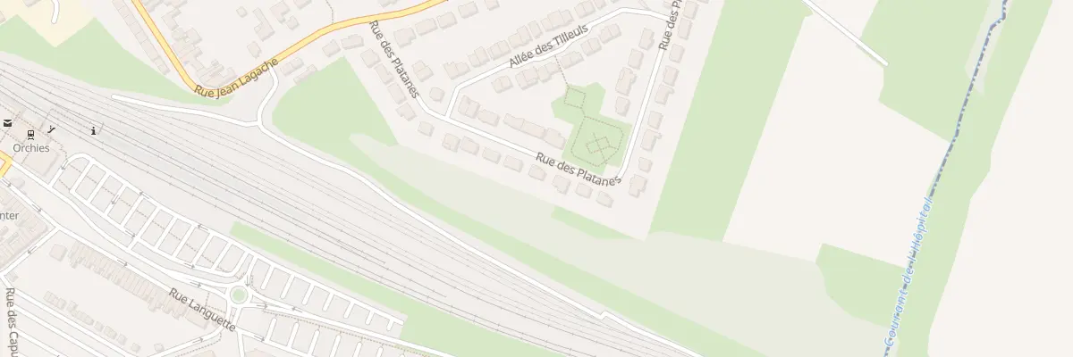 Plan du 20 Rue des Platanes à Orchies