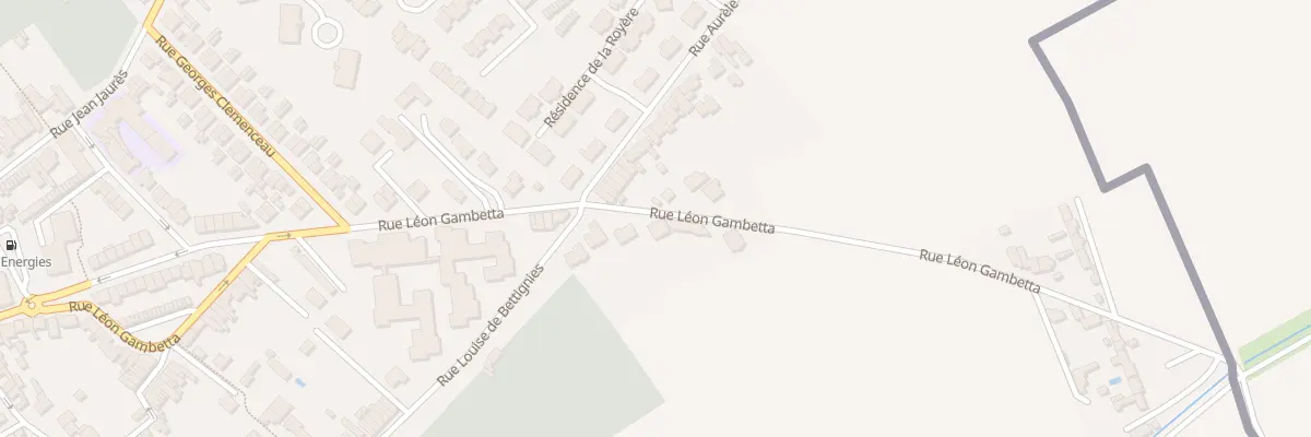 Plan du 74 Rue Léon Gambetta à Leers