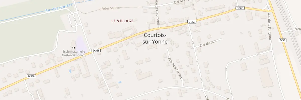 Plan du 23B Rte de Nailly à Courtois-sur-Yonne