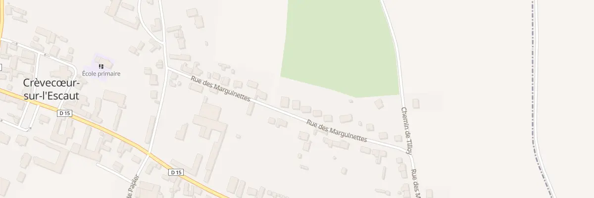 Plan du 210 Rue des Marguinettes à Crèvecœur-sur-l’Escaut