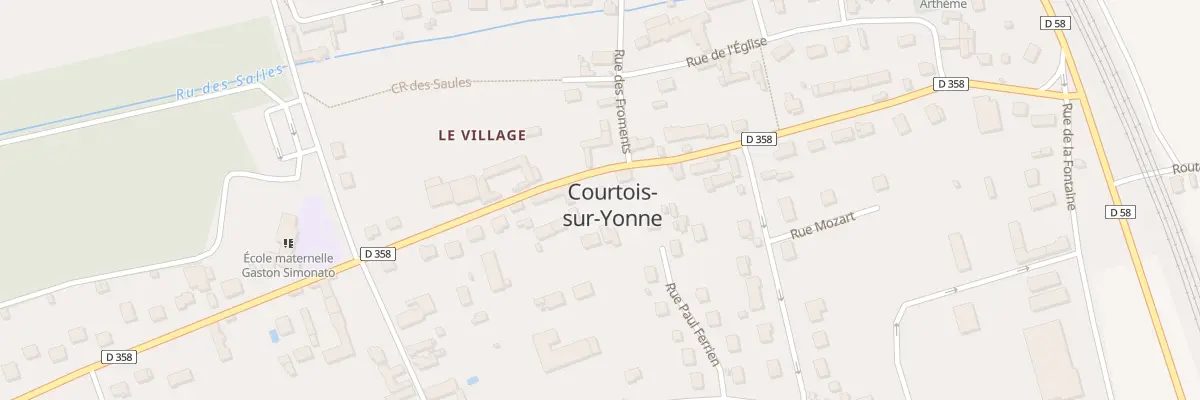 Plan du 23 Rte de Nailly à Courtois-sur-Yonne