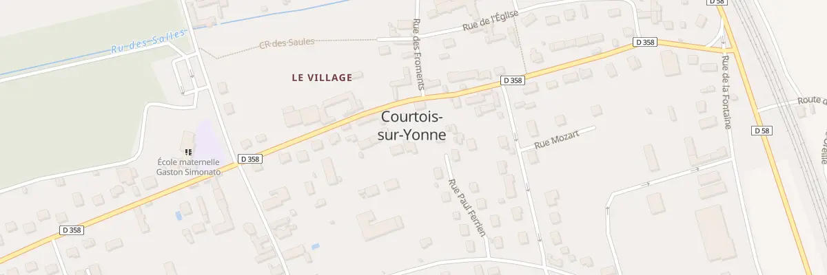 Plan du 21T Rte de Nailly à Courtois-sur-Yonne