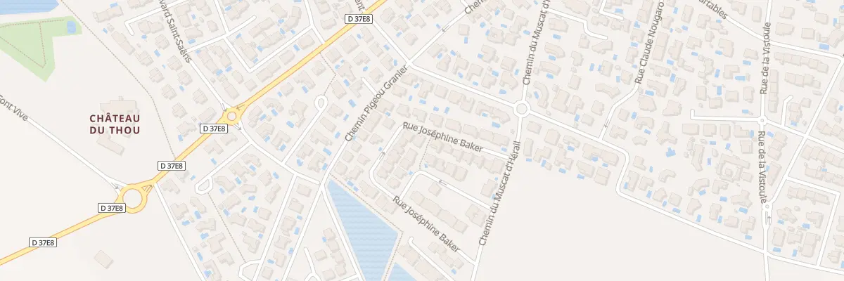 Plan du 15 Rue Joséphine Baker à Sauvian