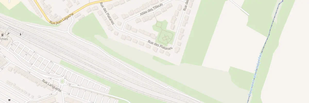 Plan du 22 Rue des Platanes à Orchies