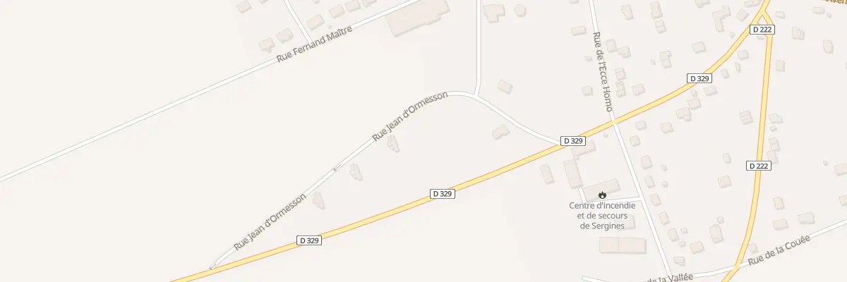 Plan du 2 Rue Jean d’Ormesson à Sergines