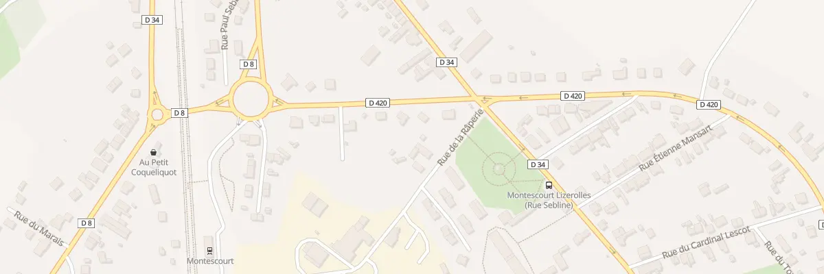 Plan du 14 Rue Privat Théry à Montescourt-Lizerolles