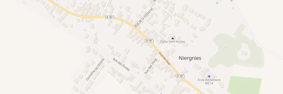 Plan du 28 Gr Grande Rue à Niergnies
