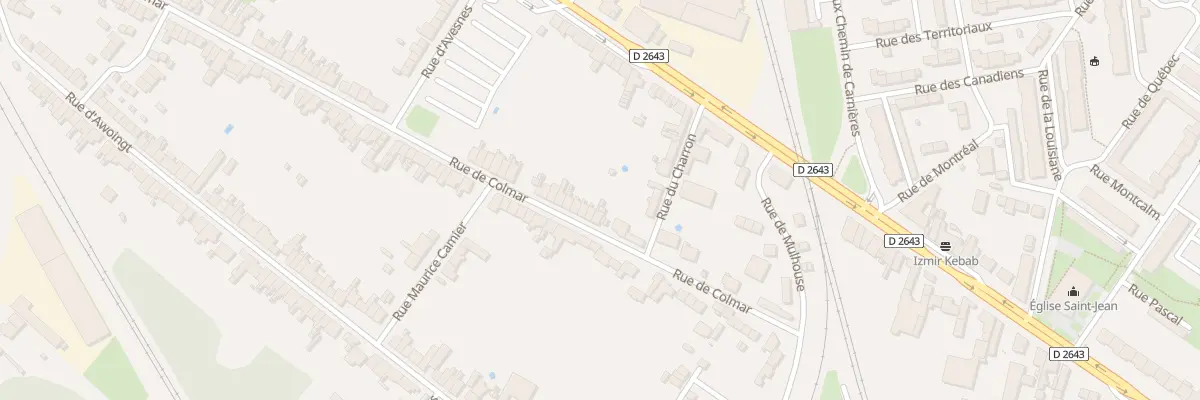 Plan du 119 Rue de Colmar à Cambrai